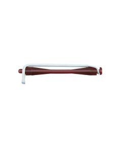 Comair Cold Wave Rods, 90 Mm, Round Rubber, 4 Mm Dark Red 12 Pcs