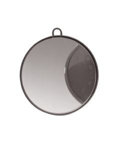 Comair Cabinet Hand Mirror, Round, Black