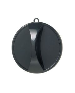 Comair Cabinet Hand Mirror Executive, Round, Black, 29 Cm