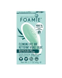 Foamie Face Bar Aloe You Vera Much (Mild Cleansing For Dry Skin) 80 G