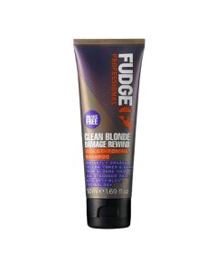 Fudge Clean Blonde Damage Rewind Violet-Toning Shampoo 50 Ml