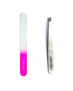 Combideal The Nailfile Large + The Tweezer Slant Silver