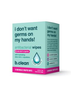 B. Clean I Don'T Want Germs On My Hands Wipes 10 Pcs