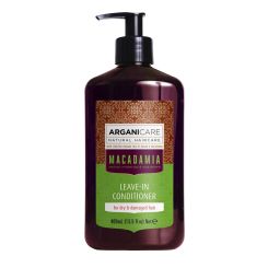 Arganicare Macadamia Leave-In Conditioner For Dry & Damaged Hair - Argan & Macadamia 400 Ml