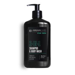 Arganicare 2 In 1 Men Shampoo & Body Wash - Argan & Caffeine 500 Ml